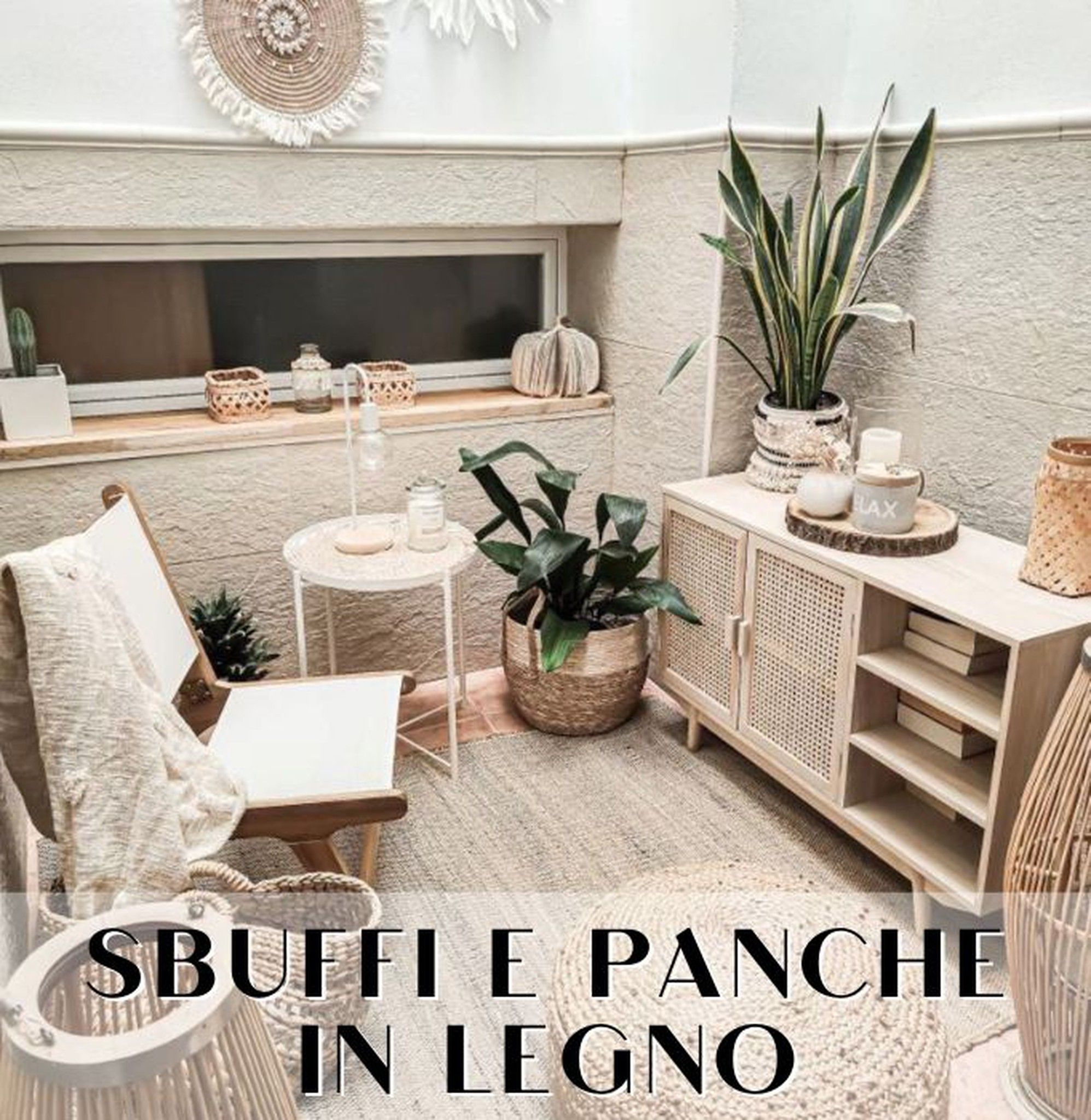 Pouf e panche in legno al miglior prezzo