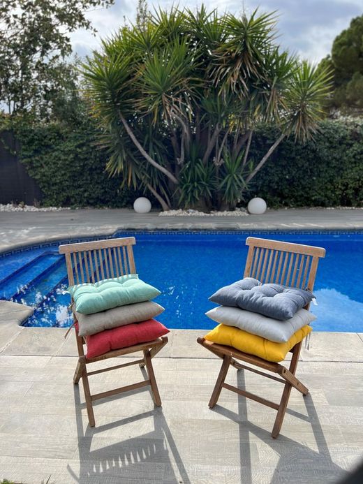 Coussins de décoration et de chaise en tissu d'extérieur