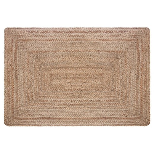 Alfombra de yute rectangular 60 X90 cm