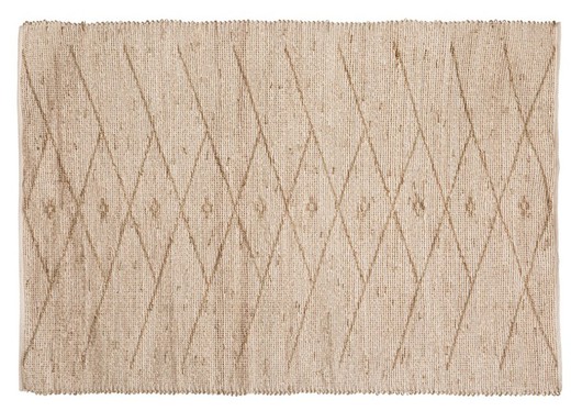 Tapis Sea view, coton Blanc, 120x170 cm