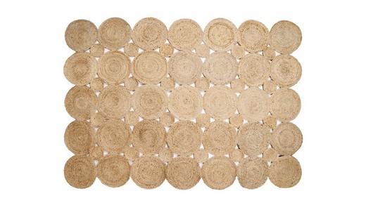 Tapis de jute rectangulaire paul 150x210