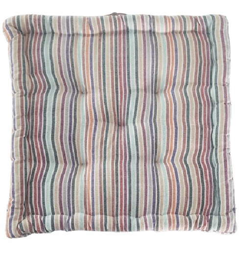 Nuovo cuscino da pavimento Stripes 45x45x10 multistrisce