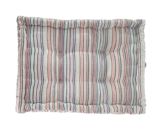 Coussin de dossier palette multi-rayures 60x40x20 cm