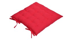 Cuscino per sedia in tessuto rosa scuro 45x45 in 100% cotone