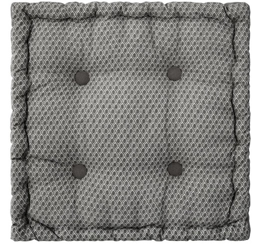 Almofada de chão Otto cinza 40x40x8 cm