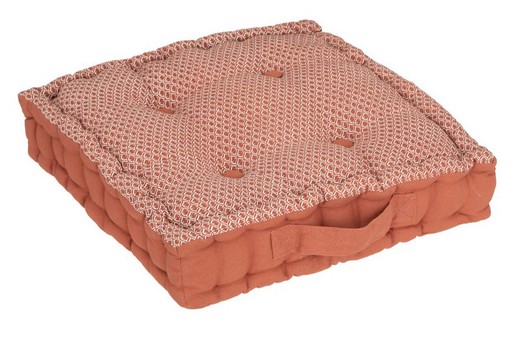 Almofada de chão Otto rosa 40x40x8 cm