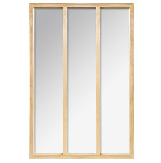 Espejo rectangular de madera Nae 116 x 76 cm