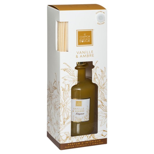 Pack bougie parfumée et diffuseur Vanille Ambre