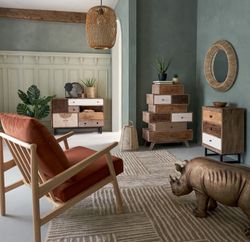 Jana geprägter Teppich 160 x 235 cm Elfenbein