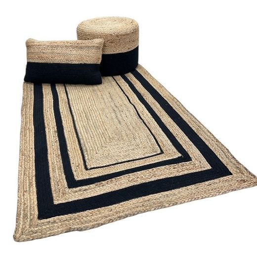 Tappeto rettangolare in juta 80 x 150 cm