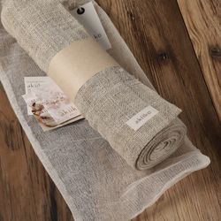 Chemin de table en chanvre 180x34 cm