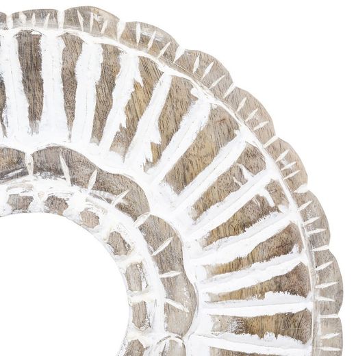 Circulo de Madera de mango tallada Alt. 43 cm