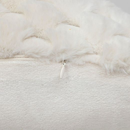 Cuscino Adrien in pelliccia beige 38X58 cm