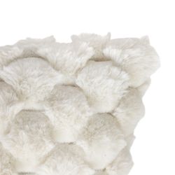 Cuscino Adrien in pelliccia beige 38X58 cm