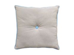 Cojin Boton 45x45 cm con vivo, relleno incluido.