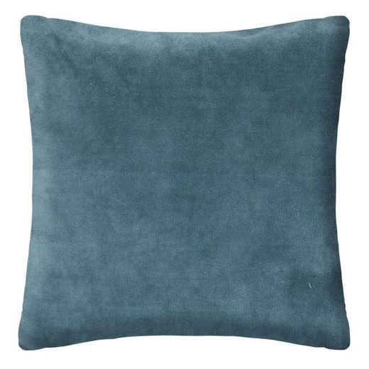 Blaues Bouclette-Kissen 45x45 cm
