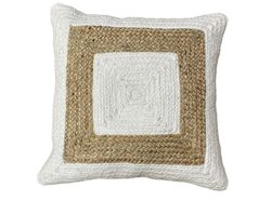 Cojín Curazao 45x45 cm de yute y algodón