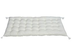 Coussin de banc avec pompons 90x40 cm