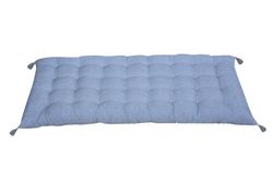 Coussin de banc avec pompons 90x40 cm
