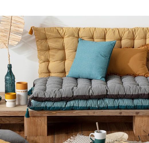 Cuscino panca Otto grigio 120x60x8 cm