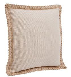 Overlock-Outdoor-Kissen 40x40 cm beige