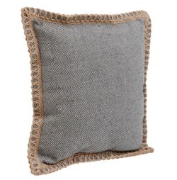 Cojin de exterior overlock 40x40 cm gris