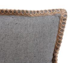 Cojin de exterior overlock 40x40 cm gris