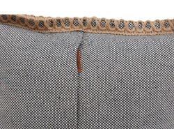 Cojin de exterior overlock 40x40 cm gris