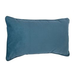 Cuscino in velluto blu 30x50 cm