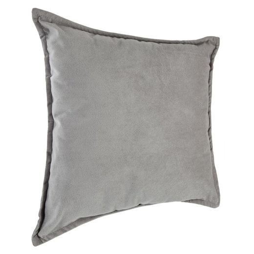 Cojin de terciopelo Lilou gris 45X45 cm