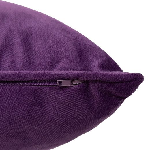 Cuscino in velluto viola 30x50 cm