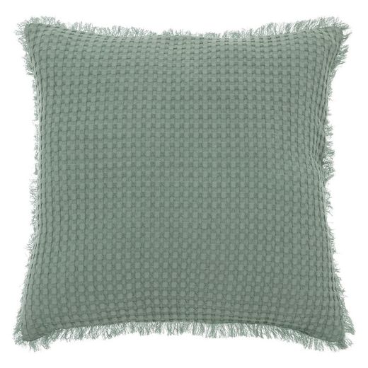 Cojin nido de abeja aguamarina 45x45 cm