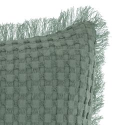 Aquamarinfarbenes Wabenkissen 45x45 cm