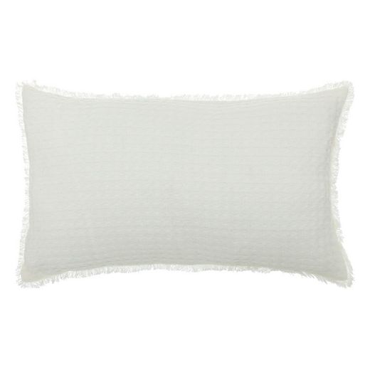 Cuscino in nido d'ape bianco 30x50 cm