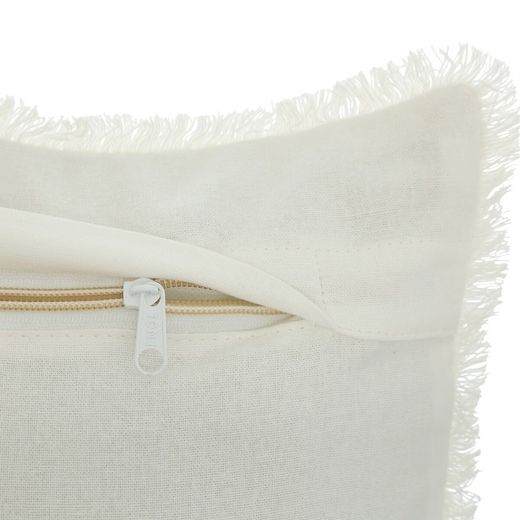 Weißes Wabenkissen 30x50 cm