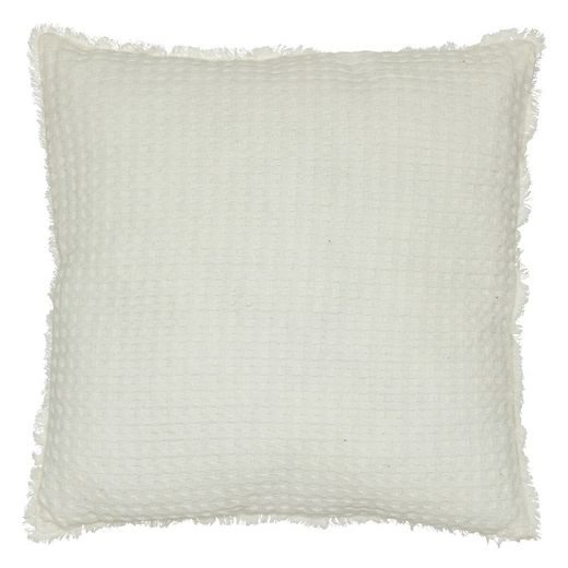 Cojin nido de abeja blanco 45x45 cm