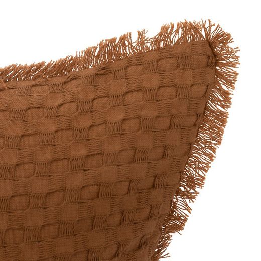 Cuscino in nido d'ape in terracotta 30x50 cm
