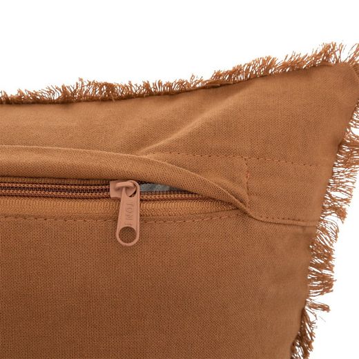 Cuscino in nido d'ape in terracotta 30x50 cm