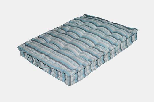 Cuscino pallet strisce blu 60x80x10