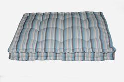 Coussin de palette rayures bleues 60x80x10