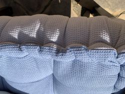 Coussin de pallette waffle ashley blue 60x80x10