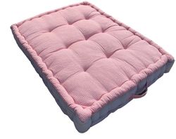 Coussin de pallette waffle corail 60x80x10
