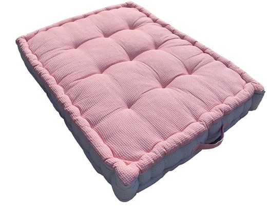 Coussin de pallette waffle corail 60x80x10
