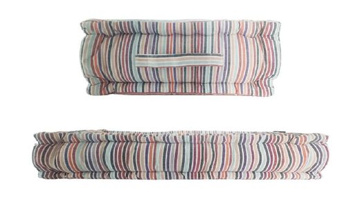 Packung mit 2 Rückenlehnen und 2 Multistripe-Palettensitzen