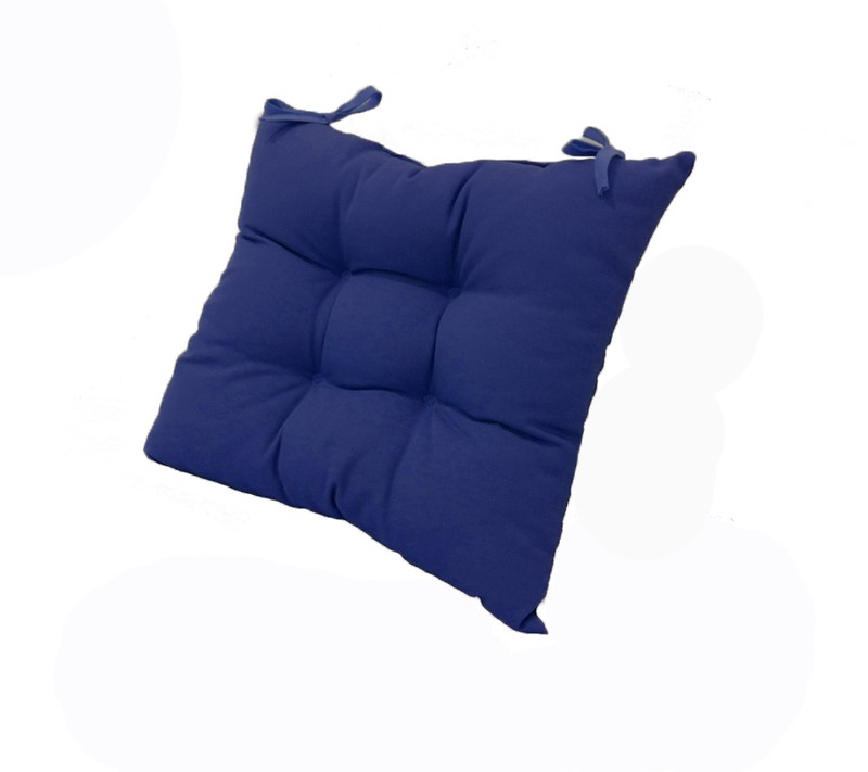 Cuscino per sedia con motivo a righe blu 40x40 BASILE
