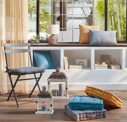 Graues Otto-Stuhlkissen 38x38 cm