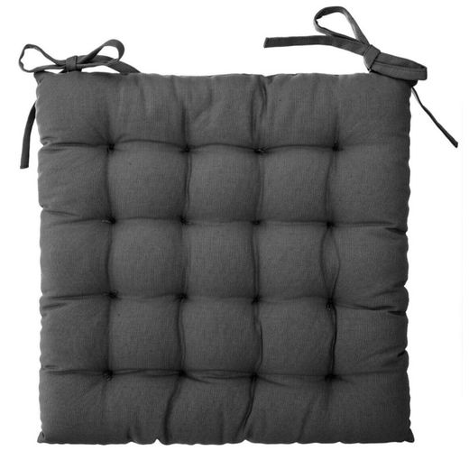 Graues Otto-Stuhlkissen 38x38 cm