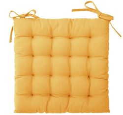 Otto ockerfarbenes Stuhlkissen 38x38 cm