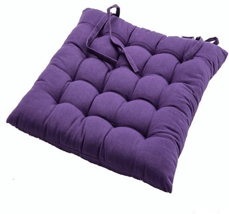 factor verbo título Cojin Silla 45x45 purpura en algodón 100% - Varios colores a elegir y  combinar con cojines de suelo — Cojines Para Jardin