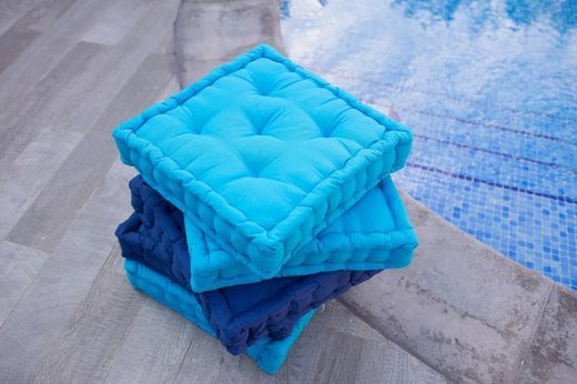 Cojin suelo box ecru 45x45x10 cm